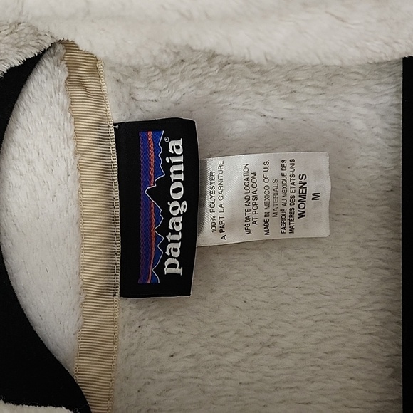 Patagonia Retool Snap T Pullover Fleece Womens White Medium - Picture 7 of 16